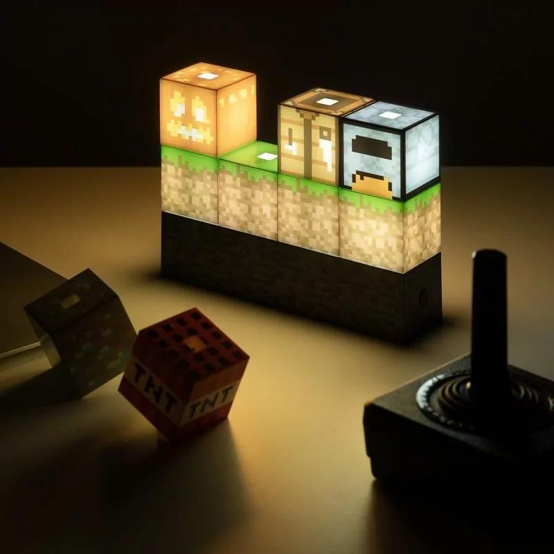 Lampička Minecraft Block Building Light Xzone cz