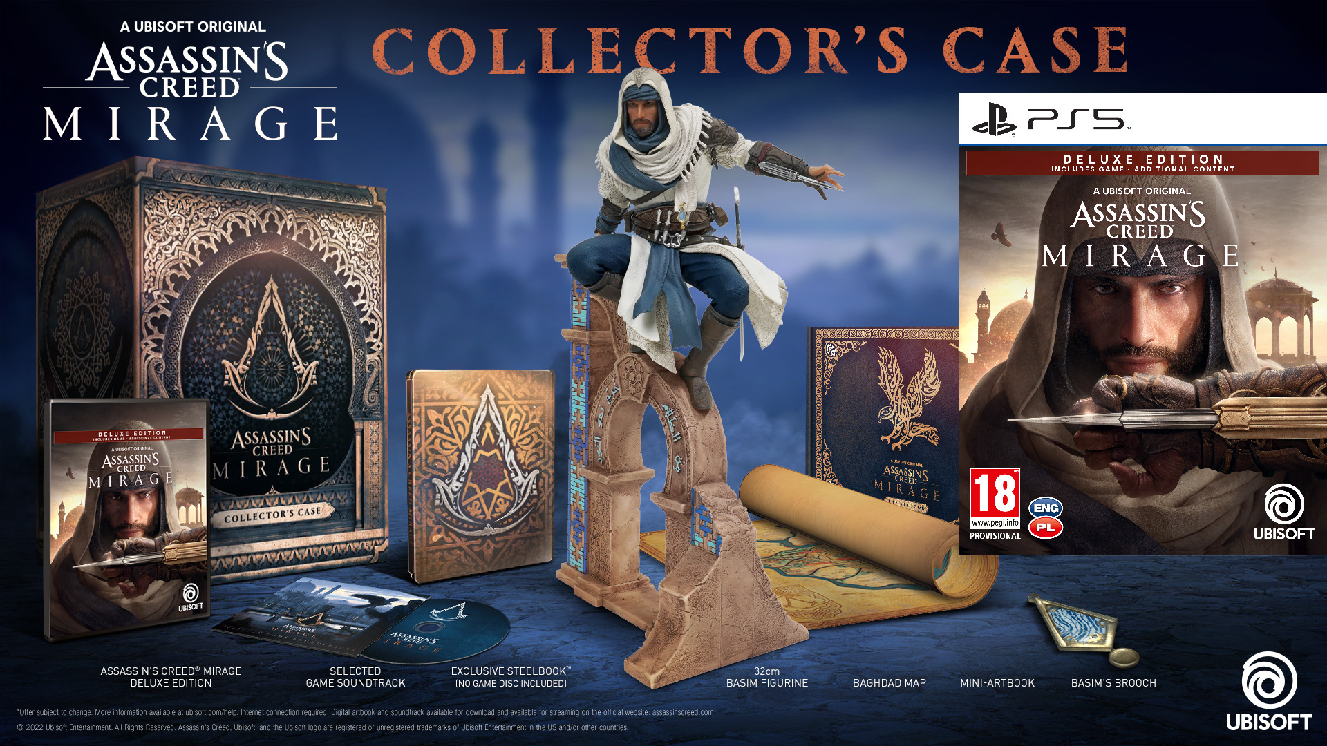 Assassins Creed Mirage Deluxe Edition Collectors Case Ps5 8436