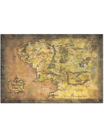 Plakát Lord of the Rings - Middle Earth Map