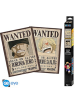 Plakát One Piece - Wanted Zoro Sanji (sada 2 ks)