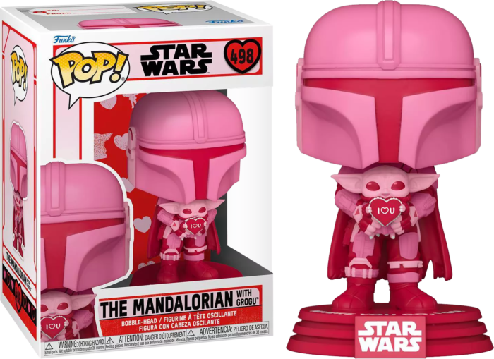 Figurka Star Wars The Mandalorian With Grogu Valentine Funko Pop Star Wars 498 Xzonecz 7582