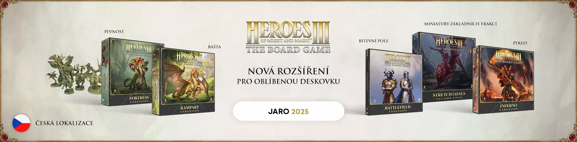 Rozšíření deskové hry Heroes of Might & Magic III